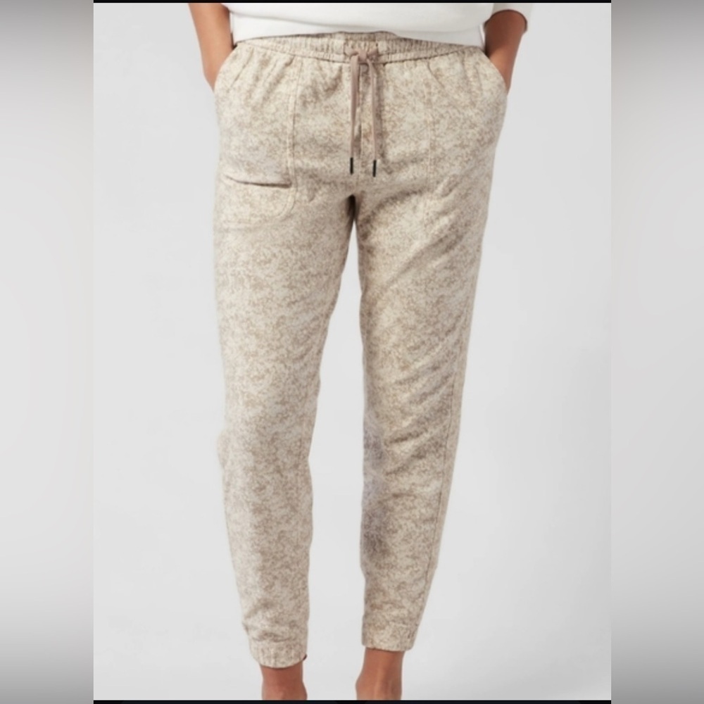 Revolve Cleobella Women’s Beige Joggers Organiv Cotton Boho tassels Sz XS